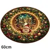Alfombra de terciopelo de cristal transfronteriza, alfombra de sala de estar navideña visual 3D, alfombra duradera y decorativa, venta al por mayor del fabricante