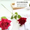 Al por mayor en stock 9 rosas de simulación ramo falso individual decoración de boda europea sala de estar flores de simulación de alta gama transfronterizas