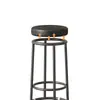 Silla de Barra de Recepción Taburete Alto Taburete de Barra de Cajero Silla de Isla Lujo Ligero Comercial de Gama Alta Silla de Barra de Hierro
