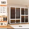 Guarda-Roupa de Aço Estilo Moderno para Armazenamento no Quarto, Guarda-Roupa de Chão para Apartamento de Aluguel Infantil, Cabideiro de Armazenamento à Prova de Poeira para Adultos