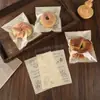Sacos Plásticos Descartáveis para Embalagem de Alimentos, Sacos para Embalagem de Pão para Assar, Sacos Transparentes Opp Autoadesivos, Sacos para Lanches e Biscoitos
