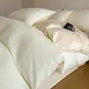 Conjunto de Roupa de Cama de Algodão Jacquard Tridimensional de 60 Fios, Peças Lisas de Algodão 100%, Lençol de Cama e Capa de Edredom, Conjunto de Três Peças de Algodão para Cama de Nantong