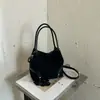 Bolso cubeta retro de nicho 2026 principios de otoño nuevo bolso de mano estampado de leopardo bolso de hombro mate bolso bandolera de gamuza para mujer