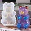 Molde de Silicona DIY Gota de Cristal Oso Gominola Espejo Yeso Colgante de Aromaterapia Molde para Colgantes