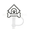 Nuevo protector de pajita de cachorro de dibujos animados tapa de pajita de 10 MM tapón de polvo de silicona decoración de pajita de fiesta de dibujos animados linda cruz