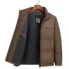 Nova coleção de inverno: jaquetas de plumas masculinas jacquard grossas, quentes e resistentes ao frio, casacos externos estilosos e casuais para homens, atacado