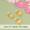 Chapado Eléctrico Oro Real 18K Sin Dolor Invisible Oreja Sin Agujero Clip para Oreja Convertidor de Aguja para Oreja Accesorios para Pendientes diy Productos Semi-acabados