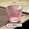 Taza de Té de Vidrio Dibujado Oro Lujo Ligero 50ml Taza de Té Especial para Mujeres Taza de Maestro Set de Té Kung Fu para el Hogar Taza Estilo Japonés
