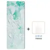 Esterilla de Yoga Gruesa de Goma y Gamuza de 5 mm, Amortiguadora, Antideslizante, Silenciosa, Esterilla Gruesa para Fitness y Aeróbicos, Tapete de Piso Insonorizado