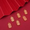 Pingente de Gota de Areia de Cobre Dourado Auspicioso de Ano Novo Acessórios DIY Feitos à Mão Pulseira Colar da Fortuna Leão Dançarino