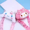 Nueva Linda Mochila Kuromi Billetera de Monedas de Silicona Perro de Orejas Grandes Bolso Cruzado Infantil Bolso de Hombro Princesa de Dibujos Animados