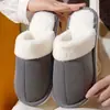 Nuevas Pantuflas Esponjosas para Parejas, Pantuflas de Algodón para Mujer, Suela Gruesa de Invierno, Lindas, Cómodas para Interiores, Ligeras, Cálidas, Pantuflas para el Hogar