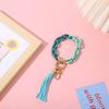 Nuevo llavero acrílico de gran venta, pequeño colgante de resina, pulsera con borla, llavero de moda, colgante para bolso de mujer.