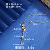 Collar de hoja de ginkgo de oro arena de Vietnam para mujer, cadena de clavícula de lujo ligero, joyería, fabricantes de accesorios de Yiwu suministran una generación de cabello