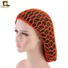 Red Trenzada de Ganchillo Hecha a Mano para Mujer, Bolsillo de Malla, Sombrero para el Cabello de Placa de Malla, Gorro de Noche, Lazo Retro, Estilo Retro