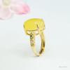 Anillo de Cera de Abejas Natural Guan Yu Ámbar Miel Amarillo Anillo de Dedo Estilo Corte Venta al por Mayor de Fábrica Dropshipping S3112903