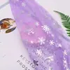 Tecido Base 36A com Flocos de Neve Prateados Malha Hexagonal Vestido da Moda Tecido de Malha da Moda Duas Cores Roupas Respiráveis Acessórios