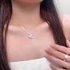Colar Simples de Tassel com Laço de Pérola Feminino Luxo Leve Nicho Alto Padrão Corrente Fina para Clavícula Corrente de Colar Fashionável Versátil