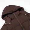 Comercio Exterior Wholesale Invierno Nuevo Estilo Europeo y Americano Longitud Media Rellena a Mano Algodón con Capucha Chaqueta