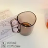 Vaso enjuague bucal simple para niños, vaso para cepillarse los dientes, vaso de agua transparente estilo ins, vaso para cepillo de dientes de pareja de estudiantes con asa