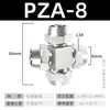 Zhuoji Conector Neumático Rápido de Giro Rápido de Cuatro Vías en Cruz Pza Conector Neumático 4/6/8/10/12mm