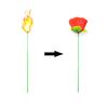 Tocha Rosa Adereços Mágicos de Palco Tocha Mágica Transforma-se em Rosas Romântico Casal Mágico Vendas Diretas da Fábrica Performance