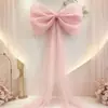 Laço de Rede para Casamento Europeu Decoração de Fundo para Arco de Casamento ao Ar Livre Enfeite de Laço de Natal