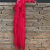 Buquê de Flores Secas com Flores Permanentes, Milhete Vermelho de Seda para Casamento, Borla Pendurada, Material de Flor para Pendurar