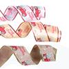 Decoración Navideña 2m Cinta Dorada Impresa con Polvo Cinta para Coche Suministros para Decoración de Árbol de Navidad Lazo de Cinta Colgante