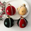 Direto do fabricante: Pingentes decorativos de bola de Natal multicoloridos criativos, bola única wrap de tecido para vitrine de Natal DIY