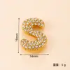 Colgante individual, nuevo producto transfronterizo, colgante de acero inoxidable totalmente incrustado de diamantes, colgante de letra inglesa de burbuja