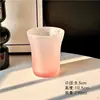 Novo Copo de Chá de Vidro com Textura Fosca Estilo Chinês Copo de Vidro Design de Boca de Trompete Estilo Chinês Copo Clássico Copo de Vinho Copo de Café Copo de Bebida