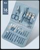 En stock: Set de 16 Piezas de Cortauñas, Tijeras para Uñas Domésticas, Set Completo de Herramientas de Manicura, Set de Regalo Promocional