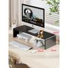 Estante Elevador de Madera Maciza Soporte Elevador para Monitor de Computadora de Escritorio Tecnología de Ensamblaje de Caja y Espiga Soporte para Pantalla Soporte de Almacenamiento de Escritorio