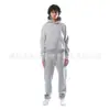 Europa e Estados Unidos e-commerce transfronteiriço primavera outono inverno novo terno de suéter moda esportes lazer suéter com capuz estampado conjunto de duas peças