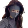 Mascarilla de Protección Solar de Gama Alta, Mascarilla Simple de Seda Helada Anti-UV de Verano, Facekini Versátil Protección Solar Deportes Negocios