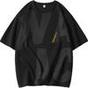 Fabricante Original Camiseta de Manga Curta Masculina Verão Fina Seda de Gelo Solta Tendência Marca Camiseta Meia-Manga Tops Casuais