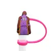Acessórios de palito de desenho animado criativo da NBA para bebidas de milk tea