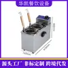 Venta Directa de Fábrica Cocedor Eléctrico de Fideos de Escritorio, Estufa Comercial Eléctrica para Cocinar Fideos de 2 Cabezales, Cocedor Eléctrico de Fideos para Hot Pot Picante con Dos Zonas de Cocción