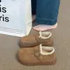Mocasines de Invierno Zapatos Cálidos Slip-on Caña Baja Suela Gruesa 2026 Birken Zapatos de Algodón Botas de Nieve Estilo Nuevo Forro de Polar Moda