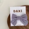 Nuevo pasador de pelo con lazo color lila claro, flor de frijol, combinación de anillo para el pelo, pasador para bebé, pinza lateral, pinza para flequillo