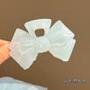 Pinza para el cabello de lazo azul hielo para mujer, pinza para el cabello con disco para la cabeza de estrella de mar de gelatina, nuevo clip de tiburón 2024, accesorios para el cabello