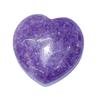 Colgante de corazón de gema de cristal natural, varios materiales, perforable, accesorios de joyería, venta al por mayor