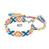 Pulseras Tejidas de Venta Caliente Europeas y Americanas, Pulseras de Amistad Arcoíris Hechas a Mano Estilo Étnico Nepalí, Joyería al por Mayor