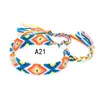 Popular en Europa y América: Pulseras Tejidas Arcoíris Hechas a Mano en Estilo Étnico Nepalí, Venta al por Mayor de Joyería