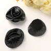 Estilo Coreano Suave Cetim Cacheado Brilhante Seda Tecido Rosa Diy Elegante Faixa de Cabelo Feminina Presilha Lateral Broche Acessórios para Roupa