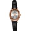 Reloj de Estudiante Ovalado Simple Retro Goldie de Nicho de Gama Alta Impermeable para Mujer Reloj de Cuarzo para Mujer de Piel Genuina