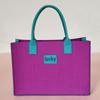 Bolsa de Fieltro Creativa y Sencilla, Bolsa de Compras Versátil, Bolsa de Fieltro con Logo Impreso Personalizado, Bolsa de Almacenamiento de Fieltro de Gran Capacidad