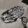 Deseo moda de venta caliente europea y americana creativa anillo pre-arreglado anillo de diamante chapado para damas anillo fabricantes al por mayor