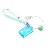Llavero mágico de color láser con forma de gelatina de dibujos animados creativos, accesorios de joyería para hacer tú mismo, material para bolsas, accesorios colgantes